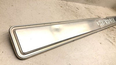 1973-1980 Chevy C10 K10 Tailgate Finish Panel Tail Gate Trim Chrome Oem 00345806
