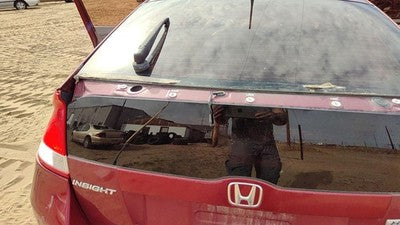 2010-2014 Honda Insight Lower Back Glass Rear Window Oem 73711Tm8A02