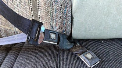 1991 Ford F150 Passenger Right Front Seat Belt Buckle Receiver Oem Gray