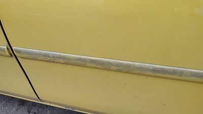 2000-2005 Dodge Neon Driver Left Rear Moulding From Door Back Trim Strip Yellow