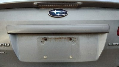 11 Legacy Outback License Plate Trim Surround Panel Tail Trunk Ssm Steel Silver