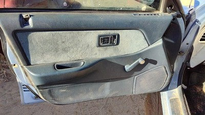 1989 Honda Civic Driver Left Front Door Trim Panel Manual Windows Blue Sedan