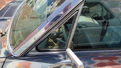 64-66 Thunderbird Coupe Driver Left Front Vent Window Small Door Glass Wih Frame