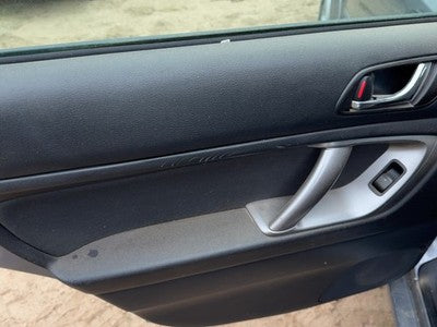 08-09 Legacy Outback Driver Left Rear Door Trim Panel With Switches Back Black