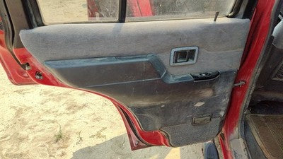 1995 Nissan Pathfinder Driver Left Rear Door Trim Panel With Switches Back Gray