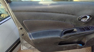 14-19 Versa Driver Left Front Door Trim Panel With Master Switch Charcoal G