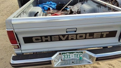 1982-1993 Chevy S10 Pickup Tail Gate Oem Gray 15659105