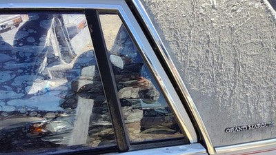 79-91 Grand Marquis Driver Left Rear Vent Window Back Door Glass With Frame Oem