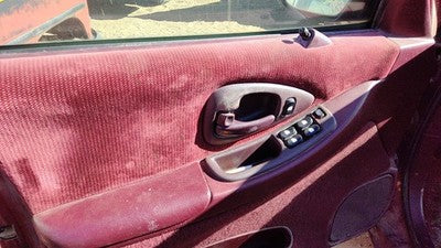1995 Chevy Lumina Driver Left Front Door Trim Panel With Master Switch Red