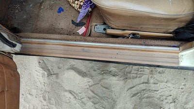 1980 Mercedes 300Td Driver Left Lower Sill Step Moulding Trim Panel Oem Brown