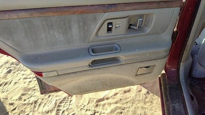 1996 Olds 88 Driver Left Rear Door Trim Panel With Switches Back Gray