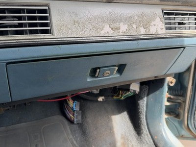 1986 Olds 88 Glove Box Assembly Complete Door With Latch Oem Blue
