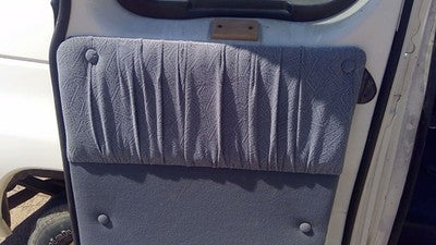92-97 Ford Van E150 Passenger Right Rear Inside Door Trim Panel Only Back Gray