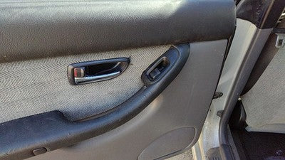 2000-2002 Subaru Legacy Driver Left Rear Door Trim Panel With Switches Back Gray