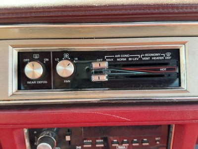 1986 Olds 88 Temperature Control Module In Dash Heater Ac Head Unit Oem 16036853