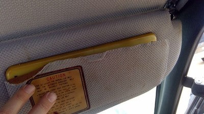 1991 Mitsubishi Galant Vr-4 Passenger Right Sun Visor Oem