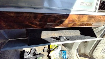 1985 Mercury Grand Marquis Glove Box Assembly Complete Door With Latch Oem Gray