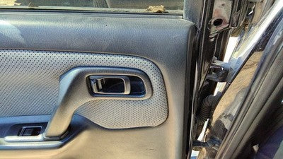 2002 Infiniti G20 Driver Left Rear Door Trim Panel With Switches Back Black