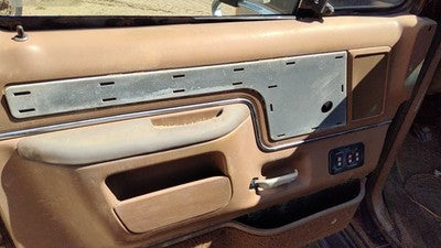 1988 Ford F150 Driver Left Front Inside Door Trim Panel With Master Switch Tan