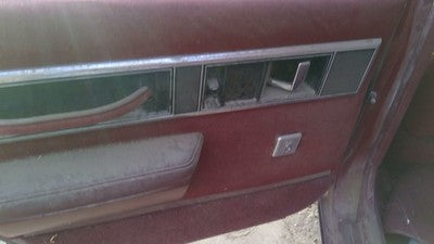 1990 Olds Eighty Eight Driver Left Rear Inside Door Trim Panel Only Oem Back Red
