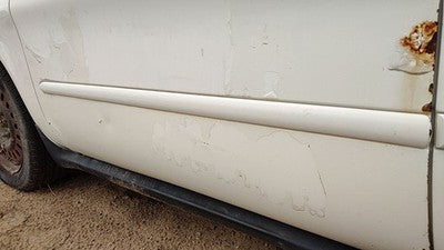 03-05 Mercury Sable Driver Left Front Moulding From Door Oem Trim Strip Wt White