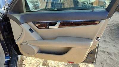 12-13 C300 Passenger Right Front Door Trim Panel With Switches Beige 125