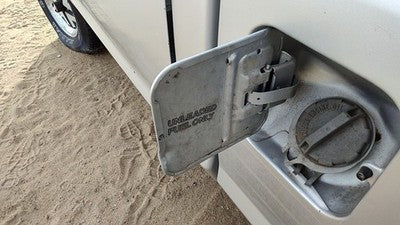 1987 Ford Ranger Fuel Tank Door With Hinge Gas Lid Oem Filler Silver