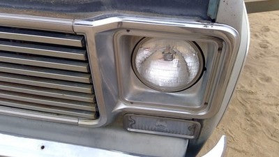 1973-1978 Chevy C20 Silverado Driver Left Chrome Headlight Trim Surround Oem