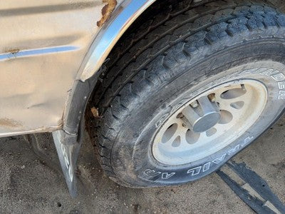 1991 Isuzu Pup Passenger Right Rear Wheel Flare Moulding Oem Back Silver
