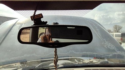 Gmc Sierra 2500 Inside Rear View Mirror Oem Windshield Mounted