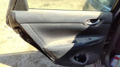 15-19 Sentra Driver Left Rear Door Trim Panel With Switches Back Charcoal G