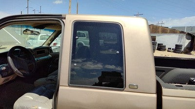 1989-00 Silverado 2500 Driver Left Rear Quarter Glass Back Side Window Oem