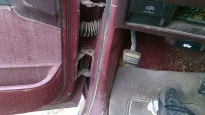 1988 Gmc Sierra 2500 Driver Left Lower Kick Trim Panel Oem Red