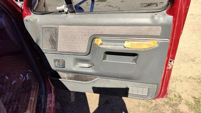 1991 Ford F150 Passenger Right Front Door Trim Panel With Switches Gray