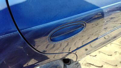 98-02 Oldsmobile Intrigue Passenger Right Rear Outside Door Handle Back Blue 28u