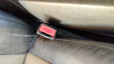 07-08 Expedition Passenger Right Front Seat Belt Buckle Receiver 1W Black/Camel