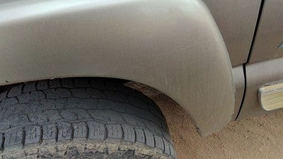 99-02 Silverado 2500 Driver Left Front Wheel Flare Moulding Fender Pewter 11U