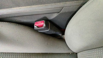 08-10 Dodge Charger Driver Left Front Seat Belt Buckle Receiver Db Slate Gray