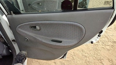 01-02 Rio Passenger Right Rear Door Trim Panel Manual Windows Back Sedan Gray
