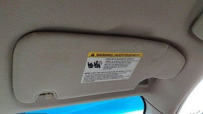 2007-2009 Lincoln Mkz Passenger Right Sun Visor Oem 8H6z5404104aa