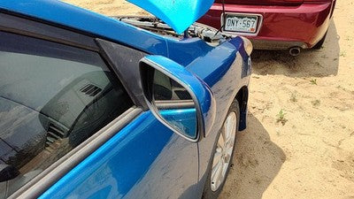 2009-2013 Toyota Corolla Passenger Right Side Mirror Door Mounted Oem Blue 8T7
