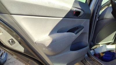 06-11 Honda Civic Driver Left Rear Door Trim Panel With Switches Back Gr Gray