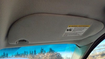 2005-2007 Ford Freestar Passenger Right Sun Visor Oem Gray 5F2z1704104aae