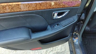 01-05 Hyundai Xg350 Driver Left Rear Door Trim Panel With Switches Back Black