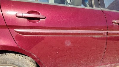 06-09 Accent Passenger Right Rear Moulding From Door Back Trim 5r Wine Red 4 Dr