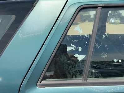 91-97 Rodeo Passenger Right Rear Vent Window Back Door Glass With Frame Oem