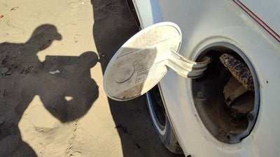 1989 Buick Century Fuel Tank Door With Hinge Gas Lid Oem Filler White