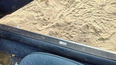 1989 Olds Cutlass Calais Passenger Right Lower Kick Trim Panel Oem Blue 2 Door