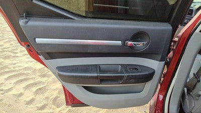 08-10 Charger Driver Left Rear Door Trim Panel With Switches Back Db Slate Gray