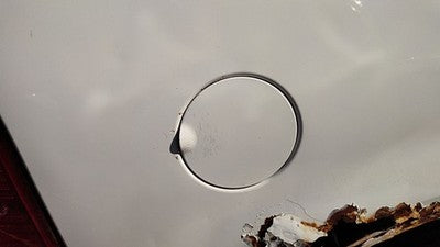 2002-2010 Ford Explorer Fuel Tank Door With Hinge Gas Lid Filler Yz Oxford White